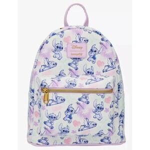 Loungefly Disney Lilo and Stitch Tropical Heart Pastel Mini Backpack